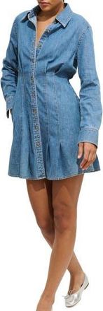Alex Mill Camille Long Sleeve Denim Shirtdress in Medium Wash at Nordstrom Rack, Size X-Small