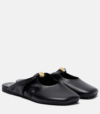 Loewe Pebble Soft leather mules