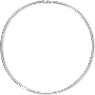 Adina Reyter Omega Chain Necklace in Silver at Nordstrom, Size 16