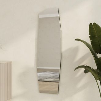Dmora Espejo Pelugo, Forma Rectangular, Tipo De Pared, Estructura Transparente, 40x120h Cm Negro