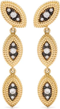 Leandra Orecchini Cabo Dragon in oro giallo 18kt con diamanti