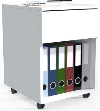 ebuy24 Ebuy24 - Vcm Roll Container Contenedor Lateral Con Cajones Dimensiones Aprox. Al. 55 X An. 39 X P. 45 Cm Contenedor De Oficina - Dalosa 1 Caj&oacute;n (blanc