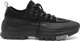 Calvin Klein Jeans Casual Veterschoenen in Zwart - Heren - Sneakers - Zwart - 41 EU - Polyester - Schoenen