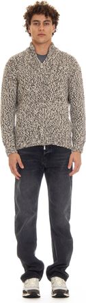 Eleventy Cashmere Moulin&egrave; Full-Zip Sweater