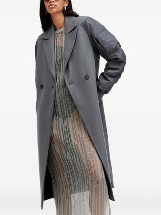 AllSaints Cappotto doppiopetto Paulah - Grigio