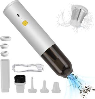 OEM Aspiradora De Mano Inal&aacute;mbrica De 14.000 Pa, 6000 Mah, Port&aacute;til, 2 Niveles De Succi&oacute;n, 30 Minutos De Autonom&iacute;a, Para Coche Y Hogar, Con Accesorios Mul