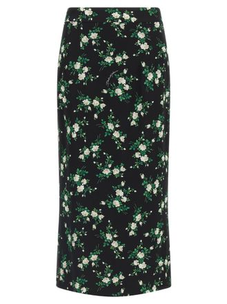 Dolce & Gabbana Black Fiorellini Skirt