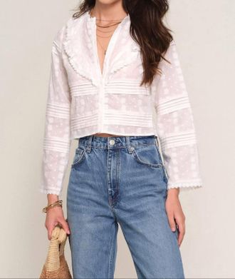 Heartloom Romy Top In Eggshell
