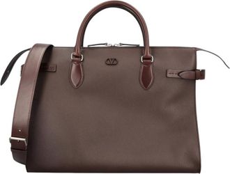 Valentino Garavani Brown Antibes Large Tote