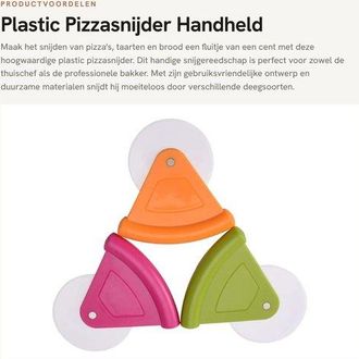 OEM Dailygoods, Cortador De Pizza, Herramienta De Corte Manual, Apto Para Lavavajillas, Duradero, Seguro, Pr&aacute;ctico Y Manejable, Cortador De Pizza