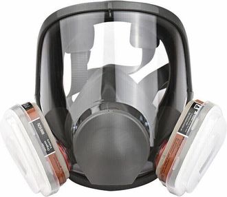 OEM Respirador De Cobertura Total Para Vapores Org&aacute;nicos. Protecci&oacute;n Contra Polvo Y Gases. Ajuste Personalizado. Incluye Bolsa De Almacenamiento