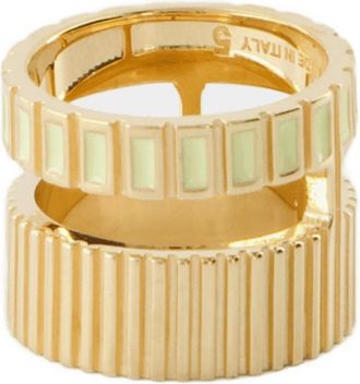 Ivi Seaside Collection Slot Ring - Dames - Ringen - Geel - 53 MM - Accessoires