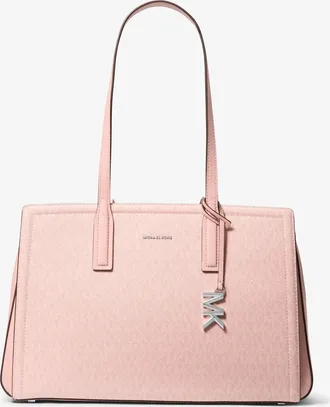 Michael Kors Laila Medium Signature Logo Tote Bag