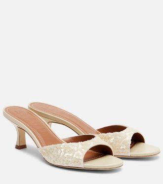 Staud Brigitte sequined mules