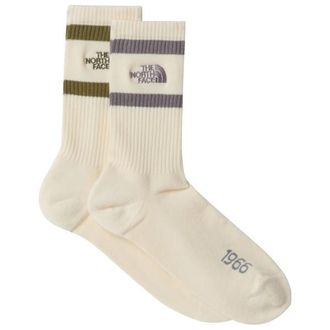 The North Face Everyday Crew Heritage Stripe Sock 2-Pack Multifunktionssocken f&uuml;r Herren | beige