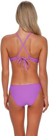 Sunsets Dora Double Tab Bikini Swim Bottoms in Berry Burst at Nordstrom, Size X-Large