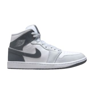 Nike Jordan Schoenen, Dames, Grijs, 39 EU, Leer, Air Jordan 1 Mid