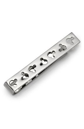 Cufflinks Inc. Mickey Mouse Silhouette Cutout Tie Bar in Silver at Nordstrom