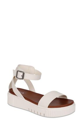 Mia Lunna Platform Ankle Strap Sandal in Ice Burnis at Nordstrom, Size 8