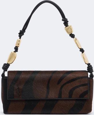 SIMKHAI Piedra printed calf hair shoulder bag