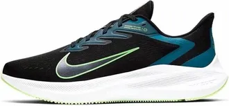 Nike Mens Winflo 7 Running Shoes In Black/vapor Green/valerian Blue