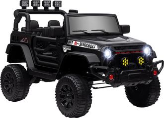 OEM Coche El&eacute;ctrico Para Ni&ntilde;os De +3 A&ntilde;os Con Bater&iacute;a 12v Mando A Distancia Faros Led Bocina M&uacute;sica Negro