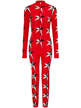 Perfect Moment Ski intarsia-knit jumper - women - Merino - M - Red