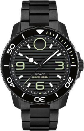 Movado Mens Bold Black Dial Watch