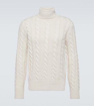 Polo Ralph Lauren Dolcevita in lana e cashmere a trecce