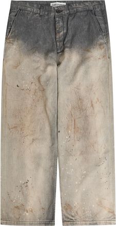 Our Legacy Rig Chino Dirt-effect Straight-leg Jeans - Grey - 52 (IT52 / XL)