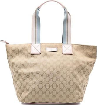 Gucci 2016-2025 GG Canvas Web tote bag - Bruin