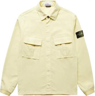 Stone Island Compass Patch Flap Pocket Shirt Yellow 771511305-V0035