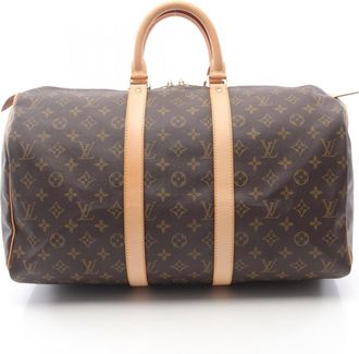 Louis Vuitton Brown Monogram Coated Canvas Boston Bag (Pre-Owned)