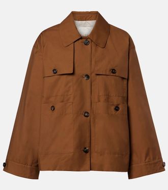 Max Mara The Cube Bouquet cotton-blend twill jacket