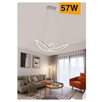 Trade Shop Trade Shop Traesio - Trade Shop - Led Steel Equipo Modern En Fiocco 57w Luce 4000k 6500k 3000k A59b