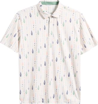 Swannies Heritage Performance Golf Polo in Vintage White at Nordstrom, Size Xx-Large