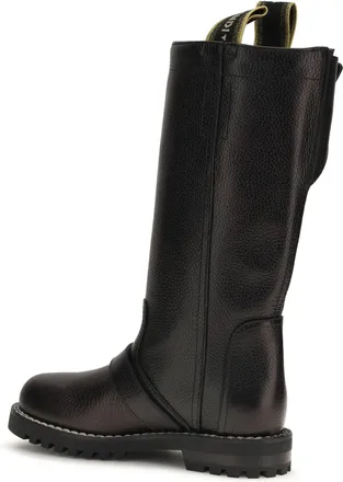 Fendi Calfskin Biker Boots - Black