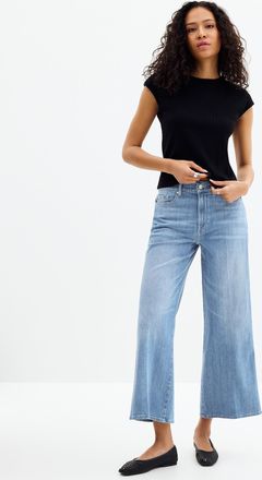 7 For All Mankind Womens Lotta ankle jean Fit: Wide leg, mid rise