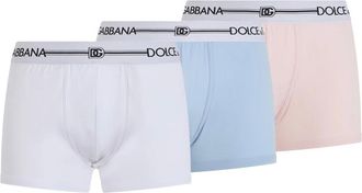 Dolce & Gabbana Ondergoed, Heren, Veelkleurig, XL, Katoen, 3-Pack Regular Boxer