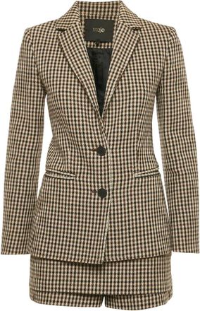 Maje blazer con motivo pied-de-poule - Toni neutri