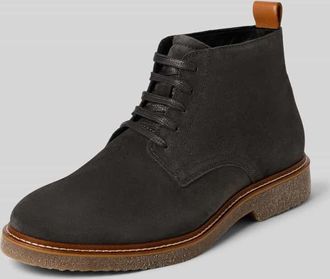 Marc O'Polo Schnürschuhe aus Veloursleder in Anthrazit, Größe 40