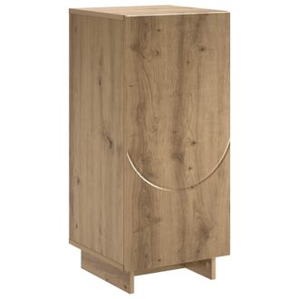vidaXL Aparador Roble Artisan 33,5 X 34,5 X 75 Cm Madera De Ingenier&iacute;a Vidaxl