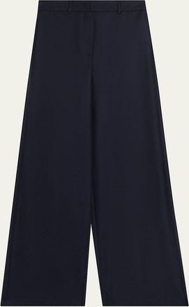 Giorgio Armani Flanella Cashmere Wide-Leg Pants