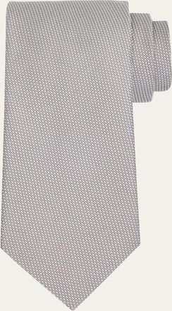 Tom Ford Mens Micro-Jacquard Silk Tie