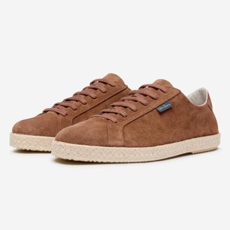 Oliver Sweeney Mens Suede Espadrille Trainers - Brown - Size UK 11