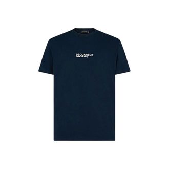 Dsquared2 Heren, Tops, Blauw, Maat: M Katoen