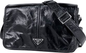 Prada Black Leather Shoulder Bag (Pre-Owned)