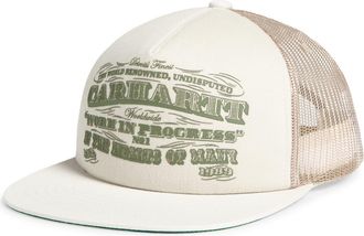 Carhartt Work in Progress 3 One 3 Adjustable Trucker Hat in Wax at Nordstrom