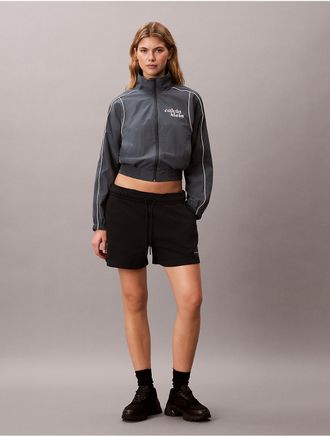 Calvin Klein Jeans Calvin Klein Womens Monologo Fleece Shorts - Black - XL