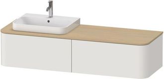 Duravit Happy D.2 Plus Unidad De Lavabo Para Consola De Pared, - Duravit